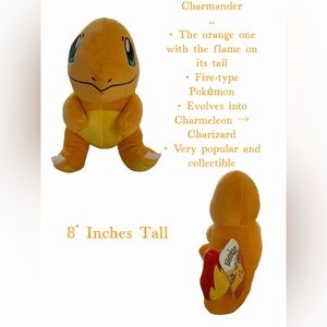 Brand New official 🔥Charmander Pokémon stuffed animal